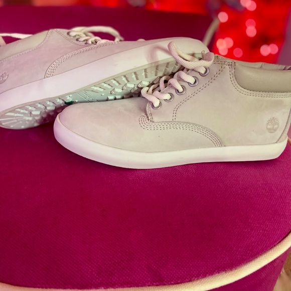 NWOT Timberland Taupe Chukka Leather Lace-Up Ankle Boots Women’s 6 - Picture 6 of 7